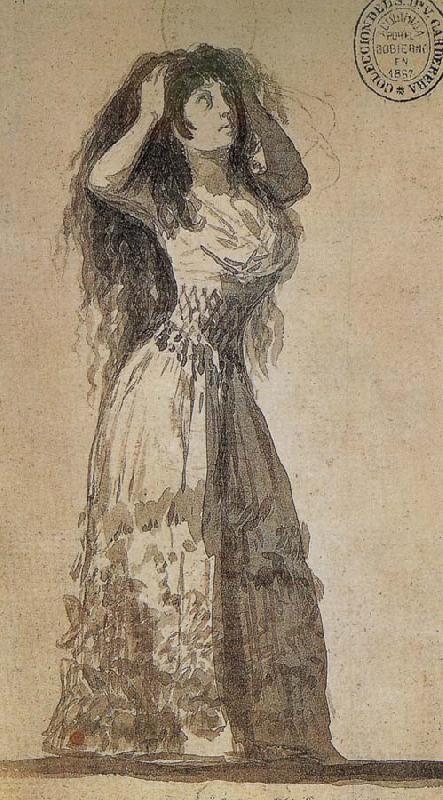 Francisco Goya The Duchess of Alba arranging her hair Spain oil painting art